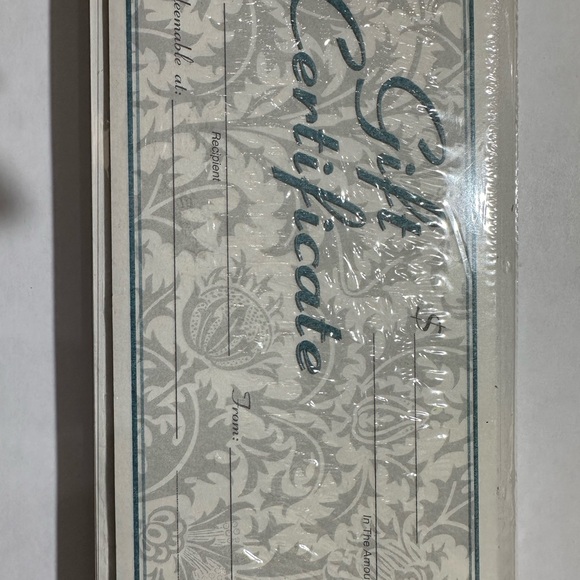 Adams Gift Certificates 2 Part Carbonless 25 with Envelopes - Picture 5 of 6